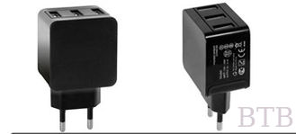 China UL GS PSE mini tamaño tres Adaptador de energía USB proveedor