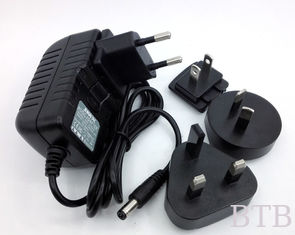 China 12V 2A intercambiable Reino Unido AUS EE.UU. UE enchufe CA 2M cable 18AWG cable caja de luz LED proveedor