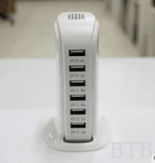 China 4usb 5usb 6usb 5V 6A 8A 10A cargador inteligente inteligente QC2.0 QC3.0 cargador rápido tipo conector c proveedor