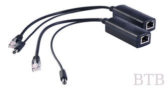 China 2 piezas por lote de energía por Ethernet POE Splitter 12V 2A POE Adaptador para cámaras IP proveedor