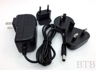 China CE RoHS FCC 12V 1.5A 6V 200MA 14v 500ma 13V 6A adaptador de alimentación intercambiable con enchufe proveedor