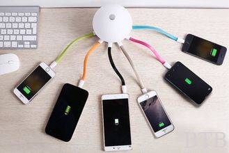 China Mini luz nocturna lámpara de carpa comping luz usb cargador luz 8 usb sentido de lectura brillo nuevo producto proveedor