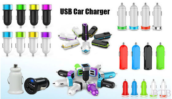 1A y 2.1A Cargador USB para automóviles proveedor