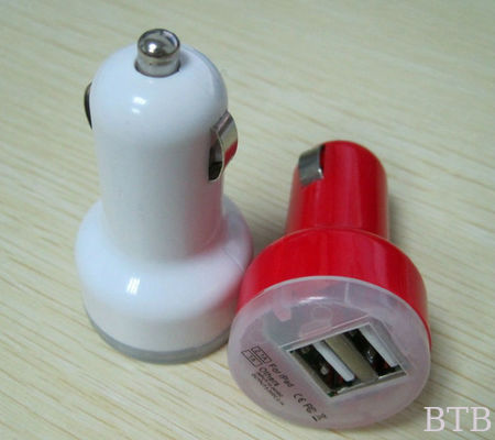 1A y 2.1A Cargador USB para automóviles proveedor