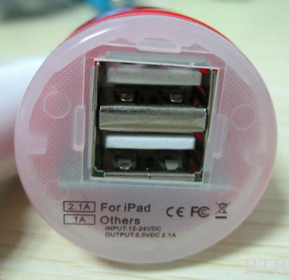 1A y 2.1A Cargador USB para automóviles proveedor