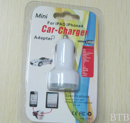 1A y 2.1A Cargador USB para automóviles proveedor