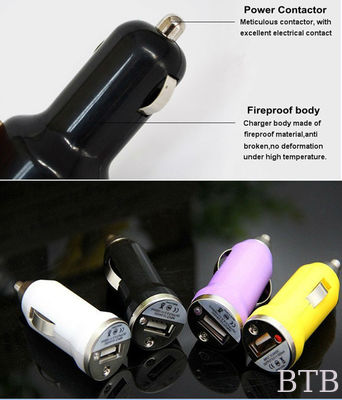 1A y 2.1A Cargador USB para automóviles proveedor