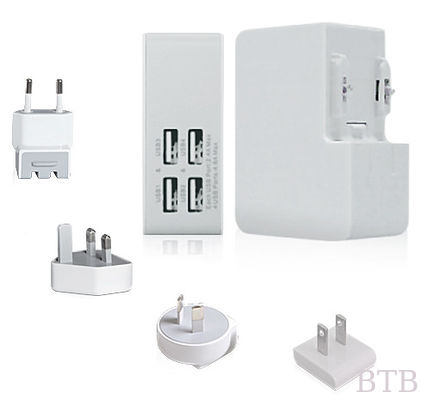 Conexión USB 4 Adaptador universal Adaptador de viaje mini proveedor