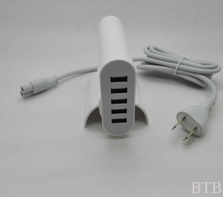 Adaptador 5USB de color blanco proveedor