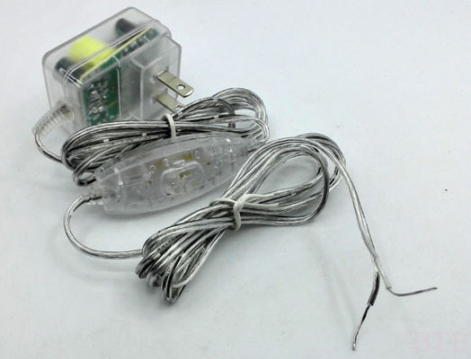 Adaptador de transparencia 12V 1A 24V 0.5A 5V 1A 5v 2a caja de luz con interruptor 304 en el cable de CC proveedor