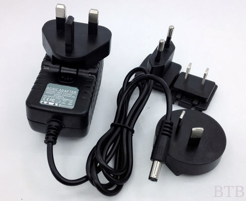 12V 2A intercambiable Reino Unido AUS EE.UU. UE enchufe CA 2M cable 18AWG cable caja de luz LED proveedor