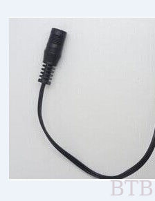 Cable de computadora portátil de corriente continua 12V Cordo de adaptador de alimentación de corriente continua con 5.5 * 2.5MM Flat Black Red Wire proveedor