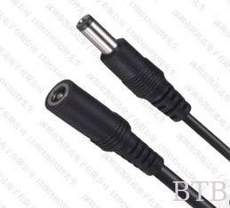 Cable de computadora portátil de corriente continua 12V Cordo de adaptador de alimentación de corriente continua con 5.5 * 2.5MM Flat Black Red Wire proveedor