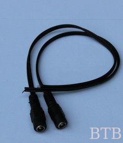 Cable de computadora portátil de corriente continua 12V Cordo de adaptador de alimentación de corriente continua con 5.5 * 2.5MM Flat Black Red Wire proveedor