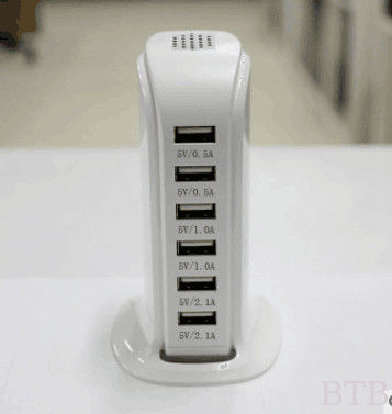 4usb 5usb 6usb 5V 6A 8A 10A cargador inteligente inteligente QC2.0 QC3.0 cargador rápido tipo conector c proveedor