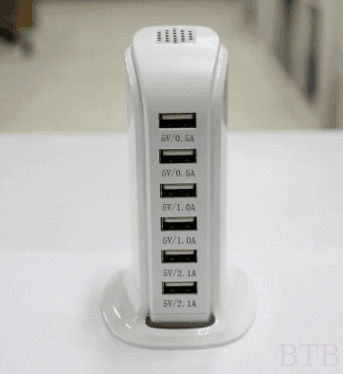 4usb 5usb 6usb 5V 6A 8A 10A cargador inteligente inteligente QC2.0 QC3.0 cargador rápido tipo conector c proveedor