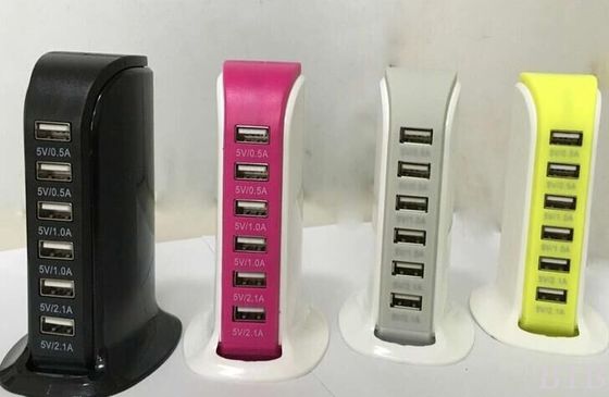 4usb 5usb 6usb 5V 6A 8A 10A cargador inteligente inteligente QC2.0 QC3.0 cargador rápido tipo conector c proveedor