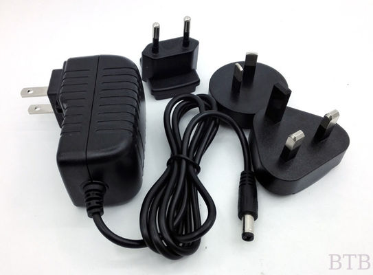 CE RoHS FCC 12V 1.5A 6V 200MA 14v 500ma 13V 6A adaptador de alimentación intercambiable con enchufe proveedor