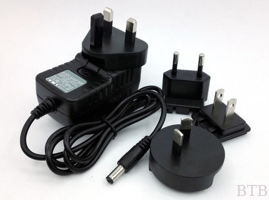 CE RoHS FCC 12V 1.5A 6V 200MA 14v 500ma 13V 6A adaptador de alimentación intercambiable con enchufe proveedor