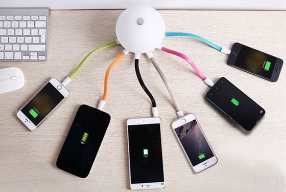 Mini luz nocturna lámpara de carpa comping luz usb cargador luz 8 usb sentido de lectura brillo nuevo producto proveedor