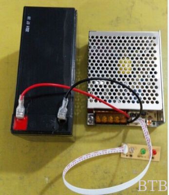 Fuente de alimentación 12v 3a 5a con batería de respaldo cargador automático de baterías para máquina de control de acceso proveedor