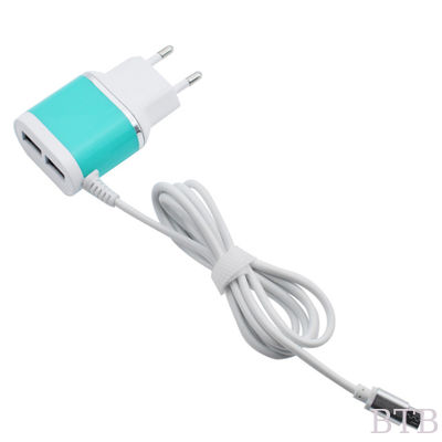 Cargador rápido de pared 2 puertos USB cargador de pared adaptador de viaje 5V 3.1A cargador móvil proveedor