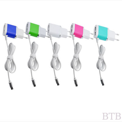 Cargador rápido de pared 2 puertos USB cargador de pared adaptador de viaje 5V 3.1A cargador móvil proveedor
