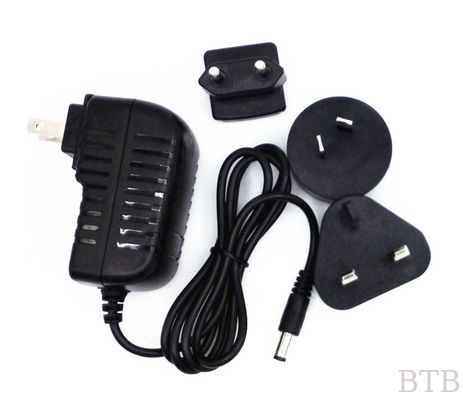 Adaptador 5W 12W 18W 24W 36W conector intercambiable cantidad de pared Adaptador de alimentación CE FCC ROHS UL GS SAA proveedor