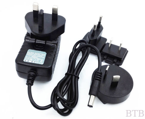 Adaptador 5W 12W 18W 24W 36W conector intercambiable cantidad de pared Adaptador de alimentación CE FCC ROHS UL GS SAA proveedor