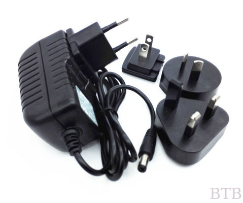 Adaptador 5W 12W 18W 24W 36W conector intercambiable cantidad de pared Adaptador de alimentación CE FCC ROHS UL GS SAA